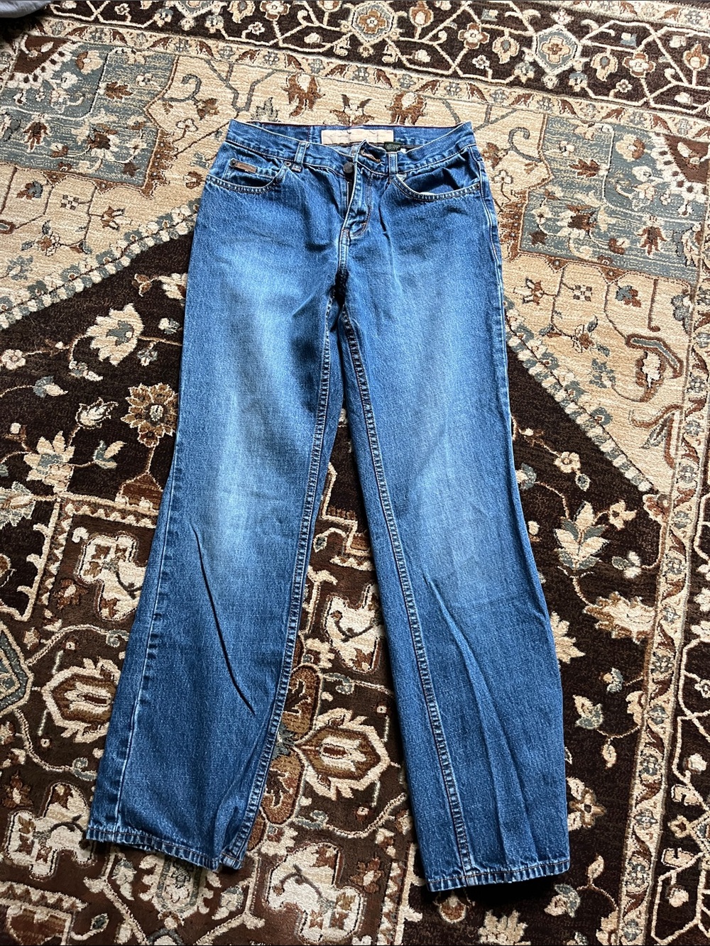 Eddie Bauer Women's Medium Blue Straight-Leg Jeans